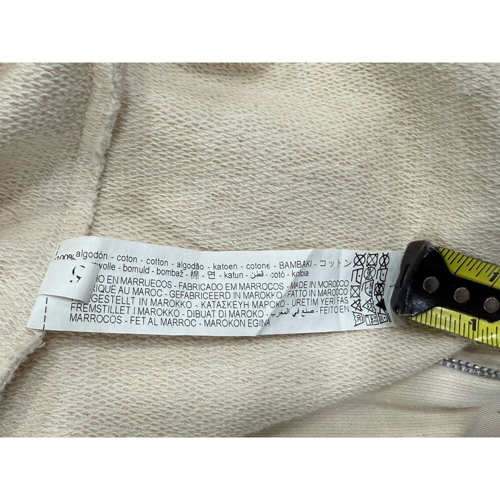 NWT ZARA Women’s Skinny Moto Pants Ivory Size Large 100% Cotton Biker Style - Picture 10 of 10